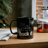 11oz Black Mug | buck it