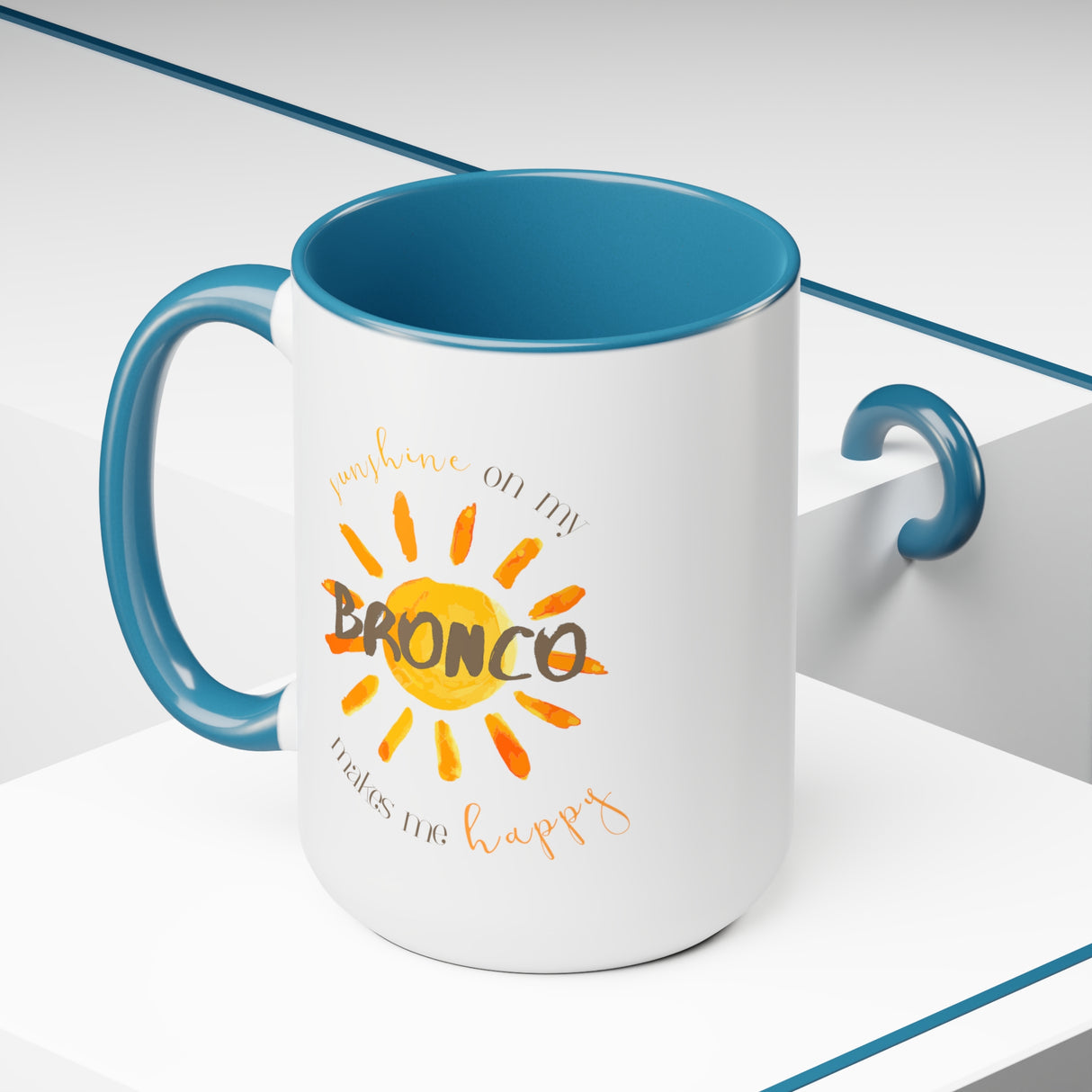 Two-Tone Coffee Mugs, 15oz | sunshine