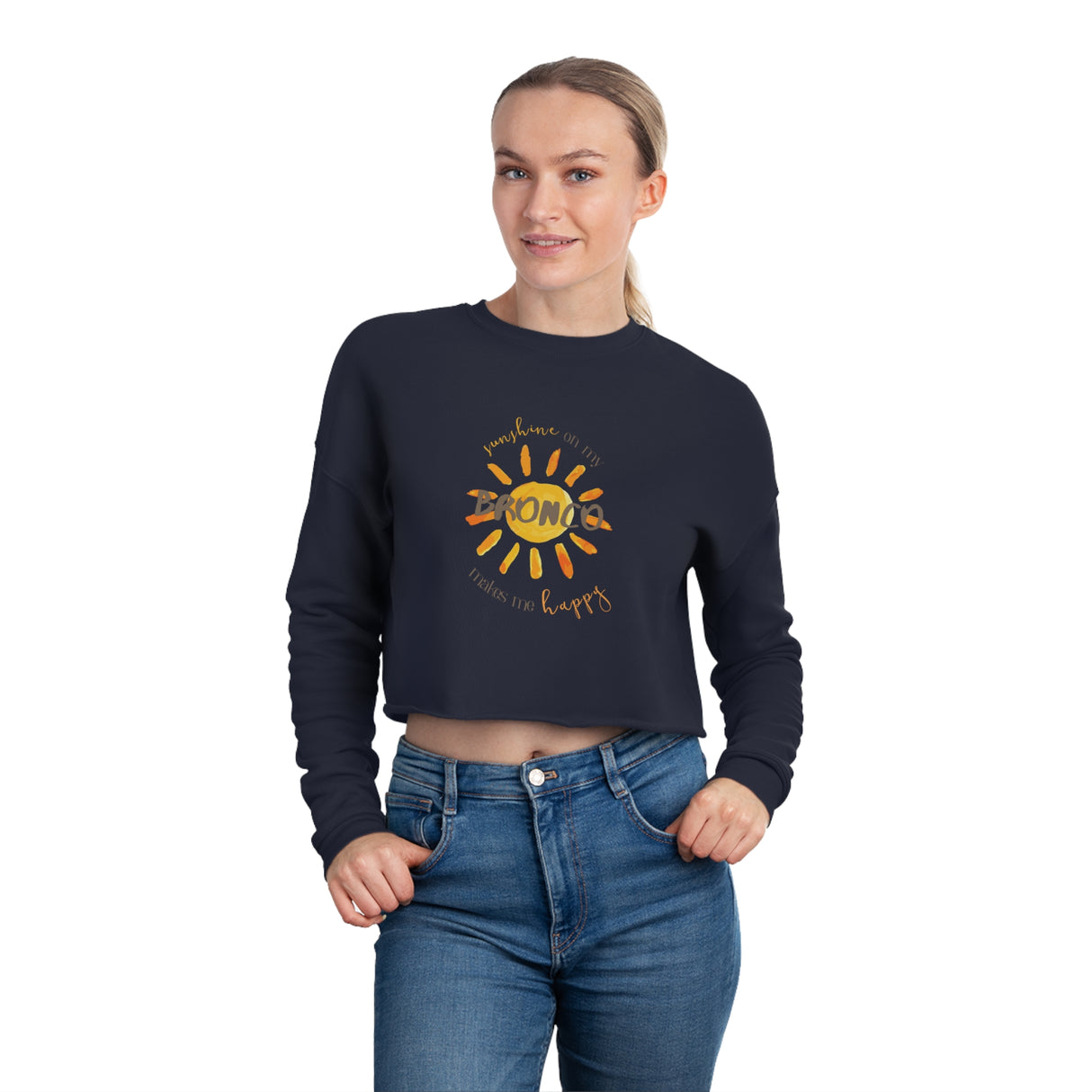 Women's Cropped Sweatshirt | sunshine