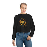 Women's Cropped Fleece Pullover | sunshine