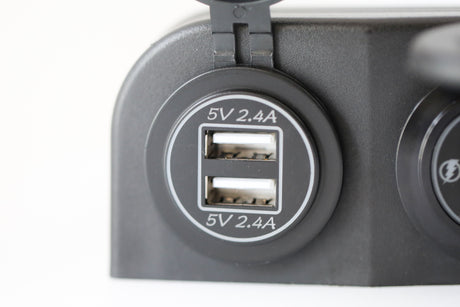 double usb charging ports