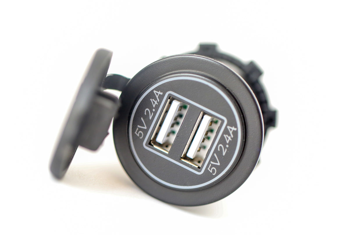 double usb charging ports