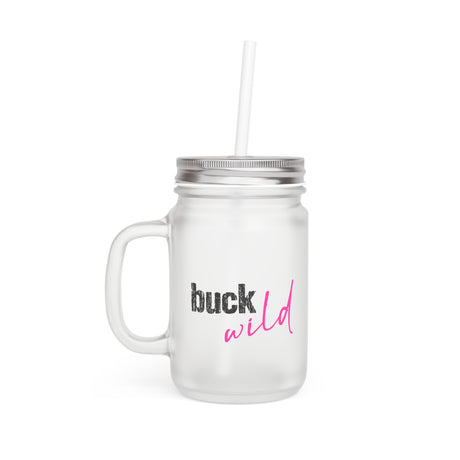 Pink Buck Wild Mason Jar | Trendy Decor